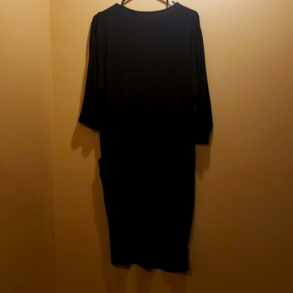Black Dress with Pockets - Picture 2 of 2